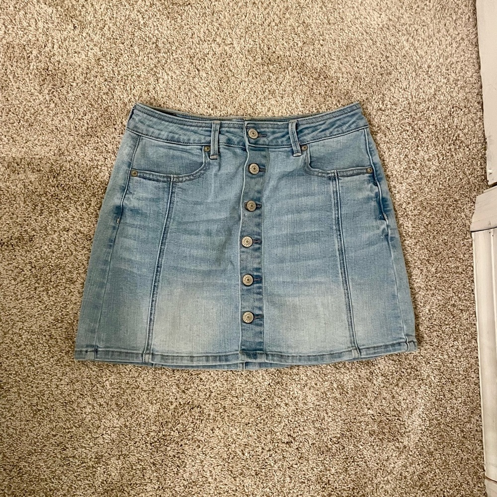 American Eagle Outfitters Light Blue A-Line Skirt